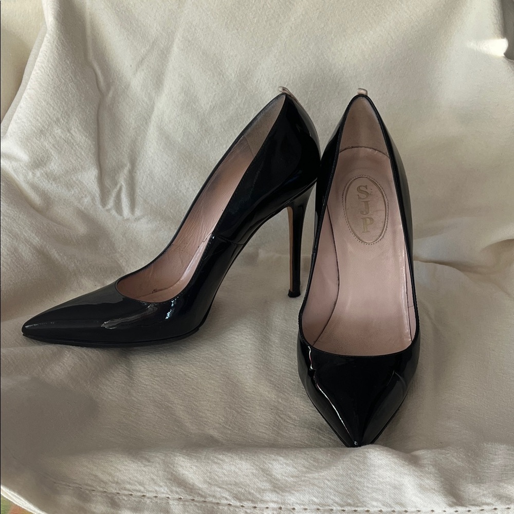 SJP by Sarah Jessica Parker Black Patent Heels